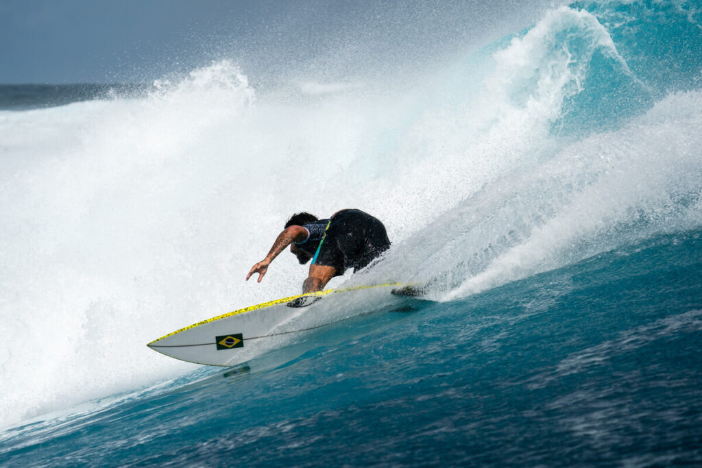 Filipe Toledo, Jogos Olímpicos de Paris 2024, Olimpíadas, Teahupoo, Tahiti, Polinésia Francesa, Surf. Foto: Pablo Jimenez / ISA