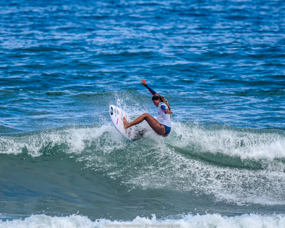 Lanay Thompson, Segunda etapa do FT Kids On Fire 2024, Praia Grande de Ubatuba (SP). Foto: Marcelo Geacomo / @nabuscadoswell