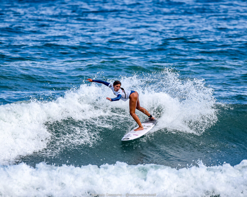 Lanay Thompson, Segunda etapa do FT Kids On Fire 2024, Praia Grande de Ubatuba (SP). Foto: Marcelo Geacomo / @nabuscadoswell