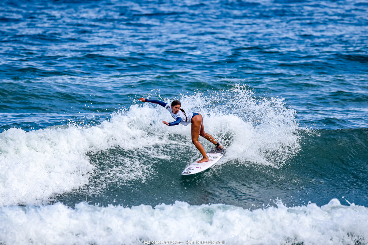 Lanay Thompson, Segunda etapa do FT Kids On Fire 2024, Praia Grande de Ubatuba (SP). Foto: Marcelo Geacomo / @nabuscadoswell