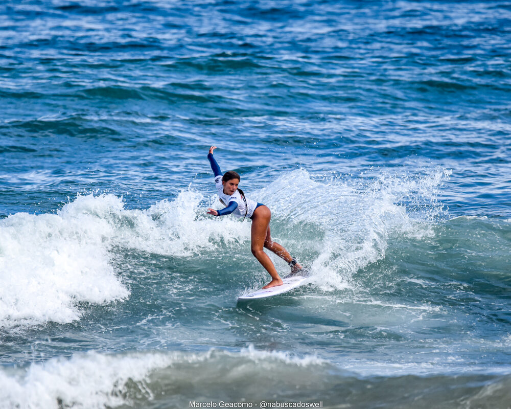 Lanay Thompson, Segunda etapa do FT Kids On Fire 2024, Praia Grande de Ubatuba (SP). Foto: Marcelo Geacomo / @nabuscadoswell