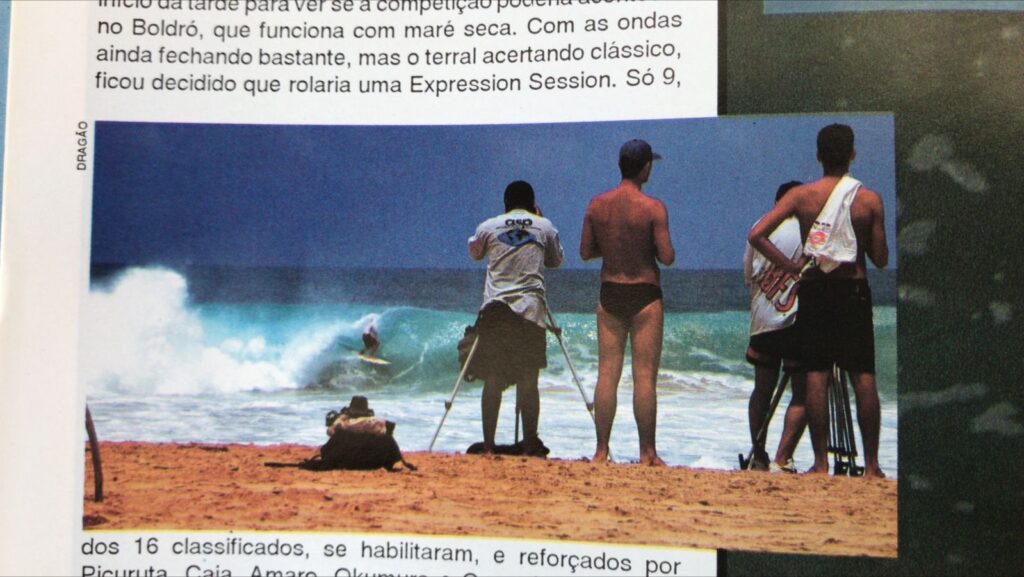 Em 1995, o Op Cannon Pro marcou um momento histórico para o surf brasileiro, consagrando Ricardo Toledo como campeão em um evento cheio de desafios e histórias marcantes. Foto: Reinaldo Dragão Andraus / Revista Hardcore