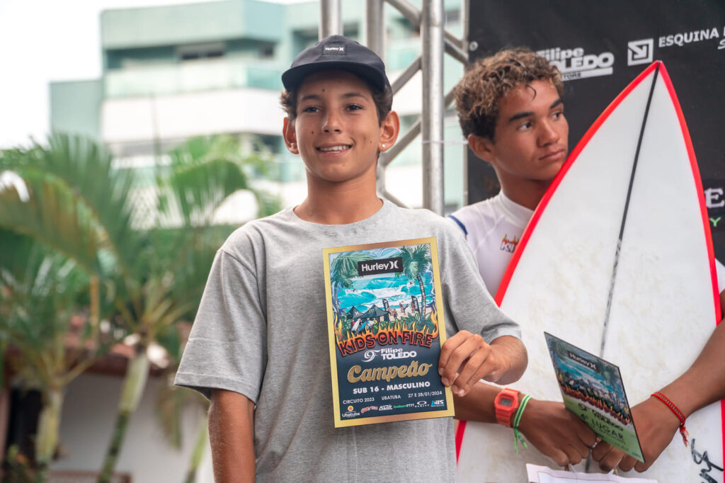 Bryan Almeida, Circuito FT Kids On Fire 2023, Praia Grande, Ubatuba (SP). Foto: Gabriel Ferreira