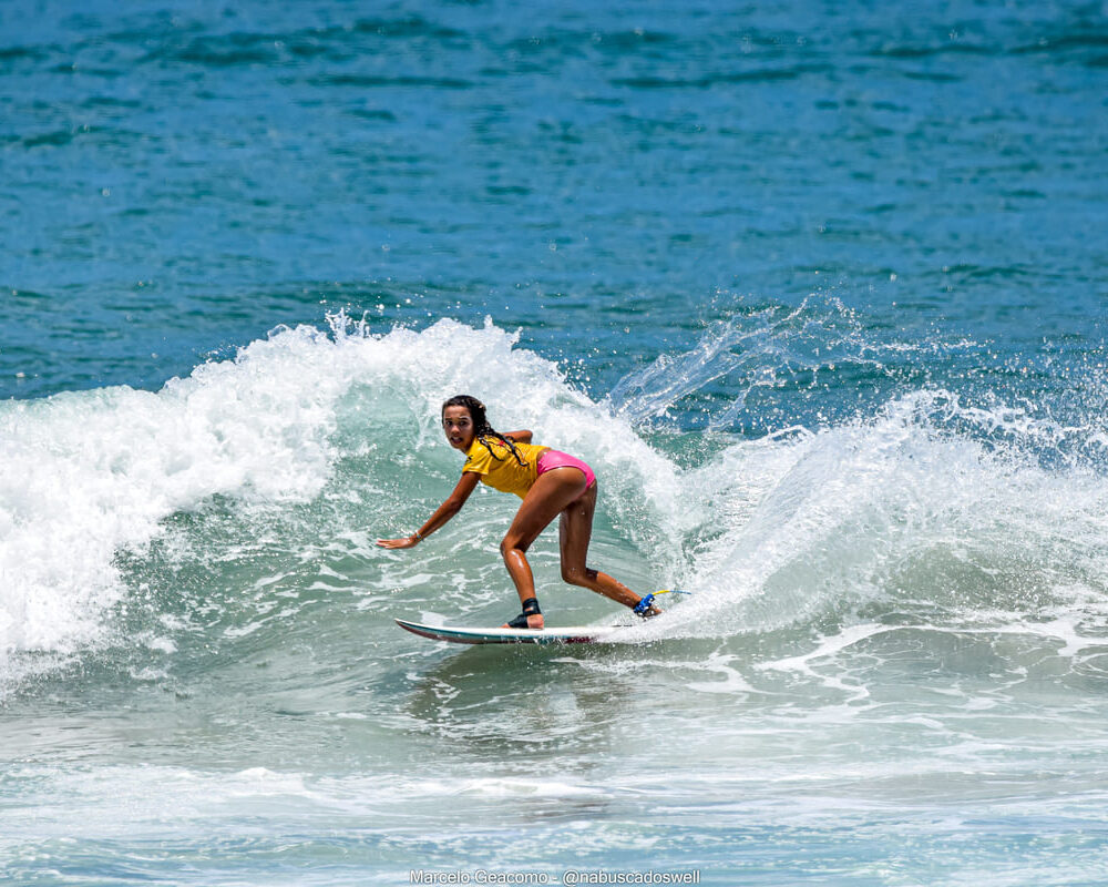 Isabel Meyer, Terceira etapa do FT Kids On Fire 2024, Praia Grande de Ubatuba (SP). Foto: Marcelo Geacomo / @nabuscadoswell