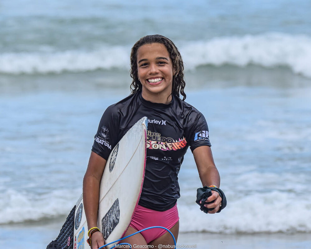 Isabel Meyer, Terceira etapa do FT Kids On Fire 2024, Praia Grande de Ubatuba (SP). Foto: Marcelo Geacomo / @nabuscadoswell