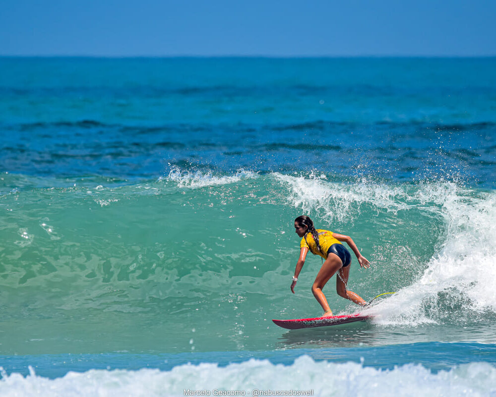 Nalu Carratu, Terceira etapa do FT Kids On Fire 2024, Praia Grande de Ubatuba (SP). Foto: Marcelo Geacomo / @nabuscadoswell