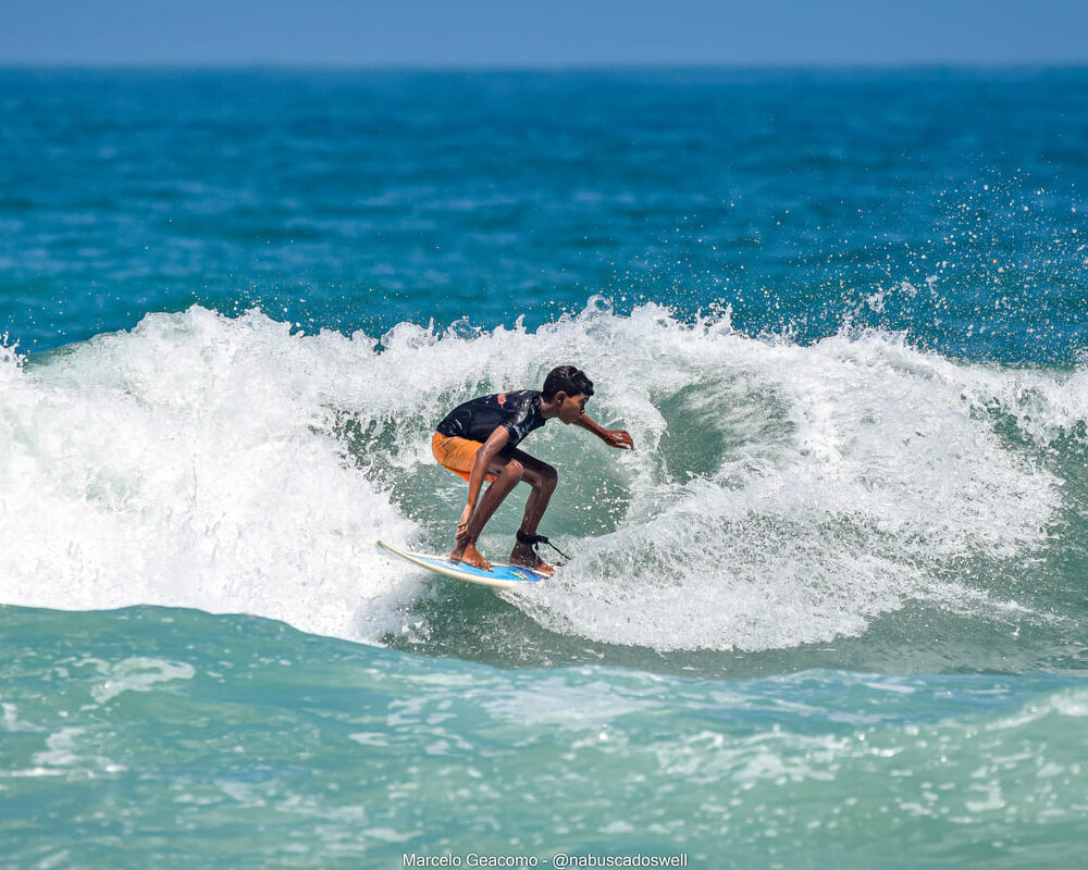 Davi Gomes, Terceira etapa do FT Kids On Fire 2024, Praia Grande de Ubatuba (SP). Foto: Marcelo Geacomo / @nabuscadoswell