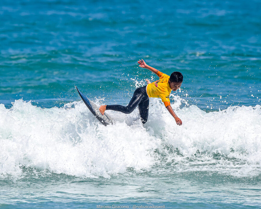 Nelson Nagata, Terceira etapa do FT Kids On Fire 2024, Praia Grande de Ubatuba (SP). Foto: Marcelo Geacomo / @nabuscadoswell