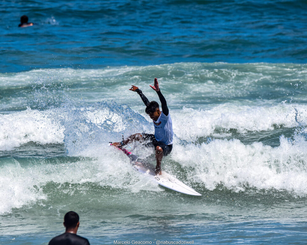 Phellype Silva, Segunda etapa do FT Kids On Fire 2024, Praia Grande de Ubatuba (SP). Foto: Marcelo Geacomo / @nabuscadoswell