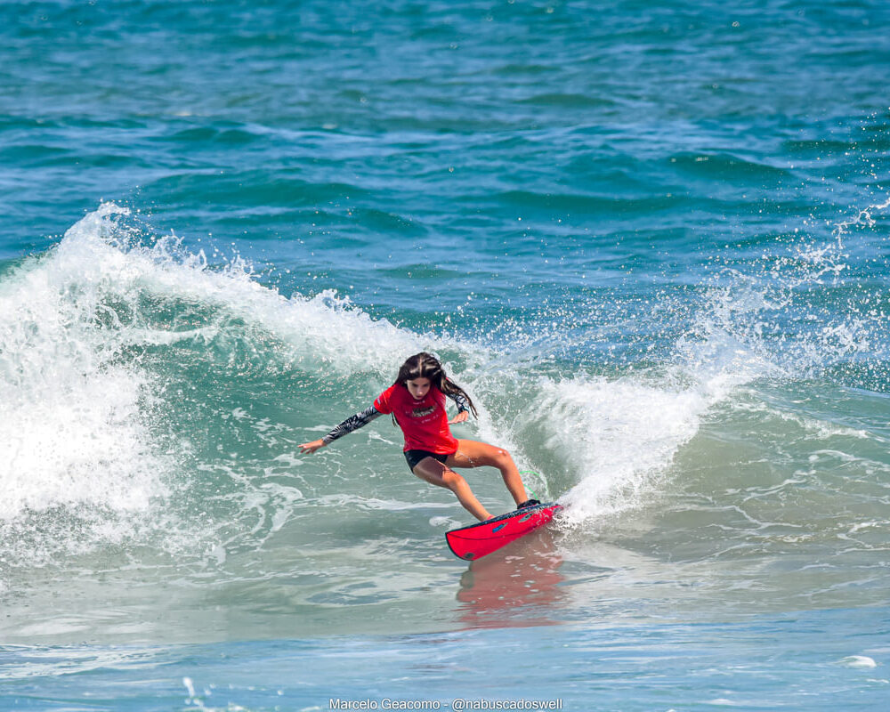 Mariana Elias, Terceira etapa do FT Kids On Fire 2024, Praia Grande de Ubatuba (SP). Foto: Marcelo Geacomo / @nabuscadoswell