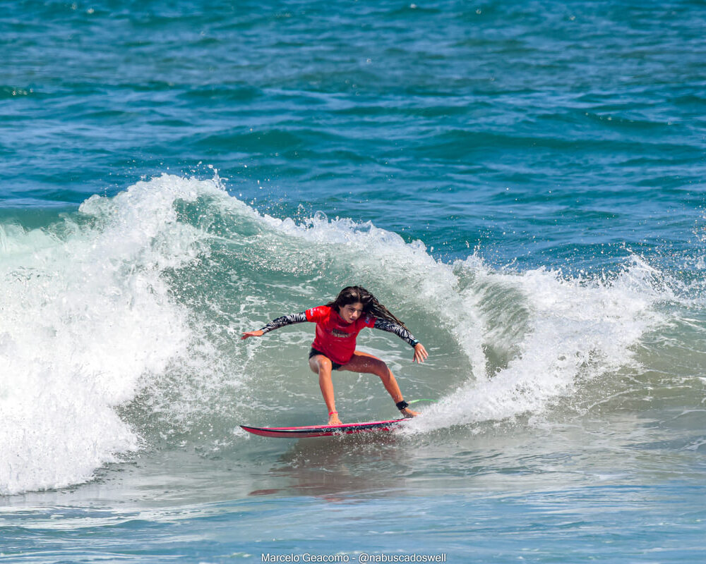 Mariana Elias, Terceira etapa do FT Kids On Fire 2024, Praia Grande de Ubatuba (SP). Foto: Marcelo Geacomo / @nabuscadoswell