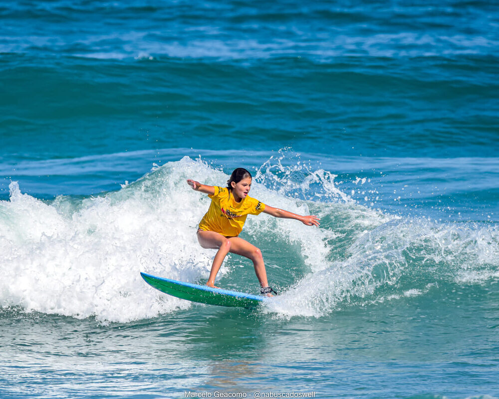 Joana Costa, Terceira etapa do FT Kids On Fire 2024, Praia Grande de Ubatuba (SP). Foto: Marcelo Geacomo / @nabuscadoswell