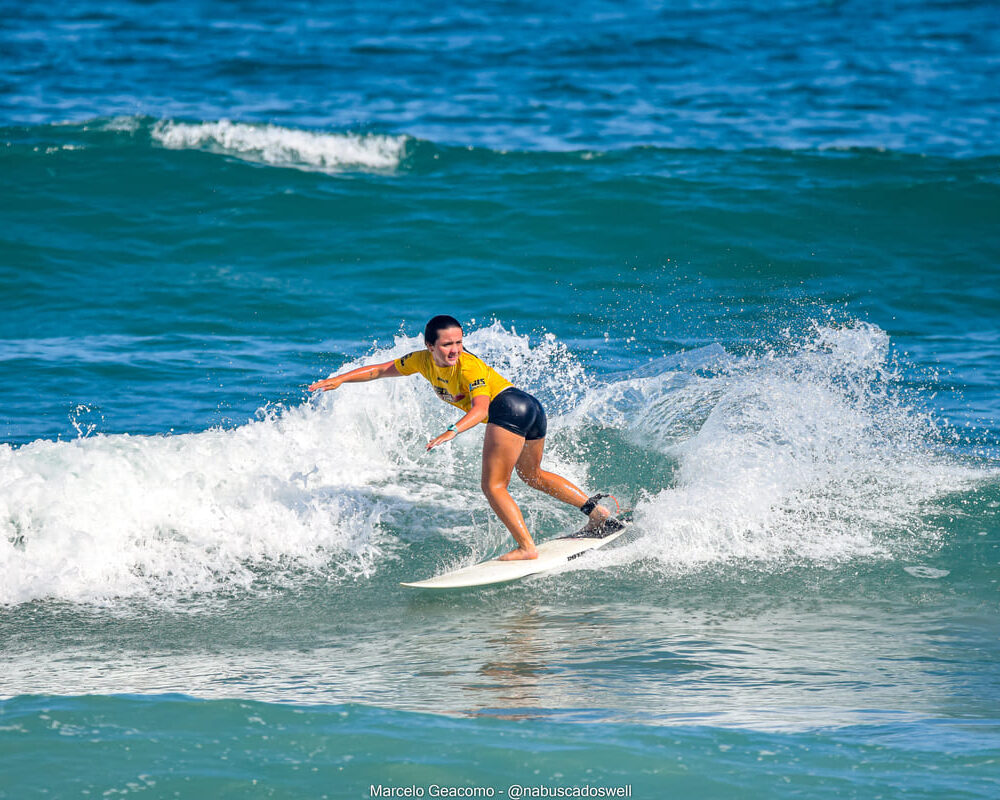 Marina Suguimoto, Terceira etapa do FT Kids On Fire 2024, Praia Grande de Ubatuba (SP). Foto: Marcelo Geacomo / @nabuscadoswell