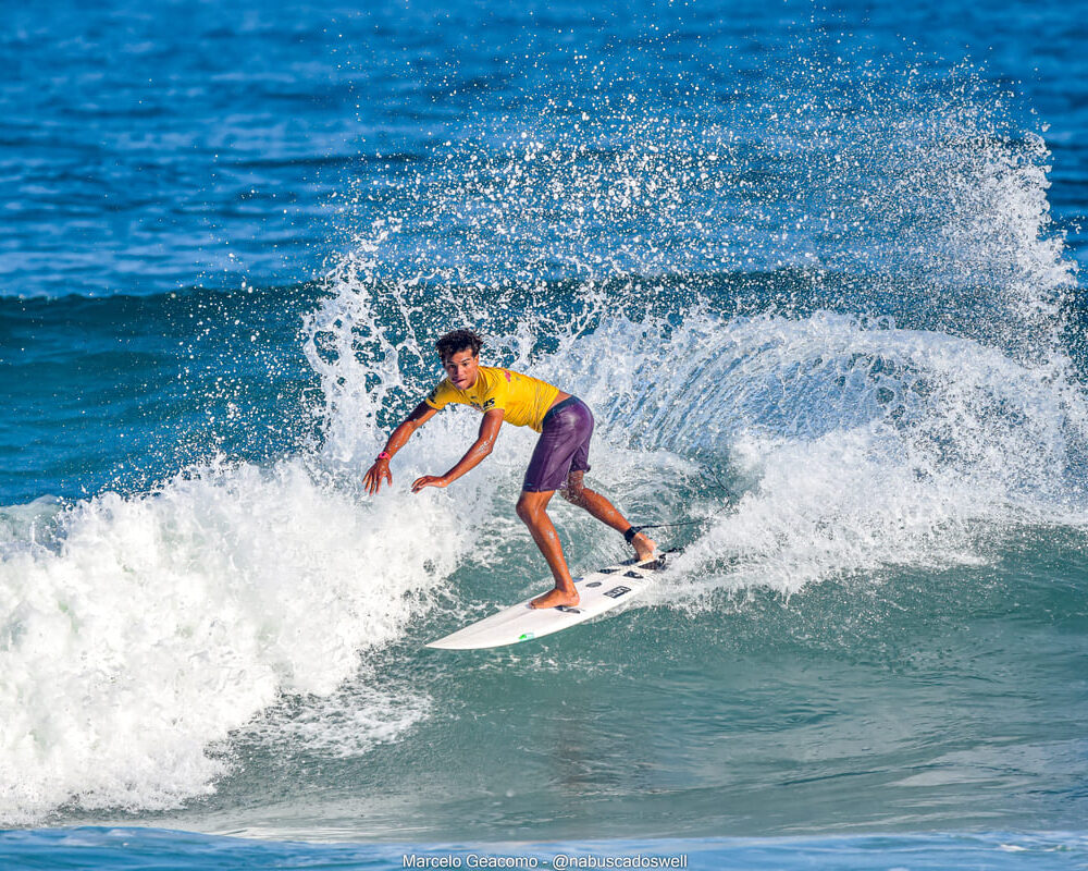 Isaías Gomes, Terceira etapa do FT Kids On Fire 2024, Praia Grande de Ubatuba (SP). Foto: Marcelo Geacomo / @nabuscadoswell