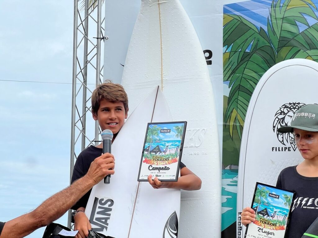 Matheus Jhones, FT Kids On Fire 2024, Praia Grande de Ubatuba (SP). Foto: Marcelo Geacomo / @nabuscadoswell