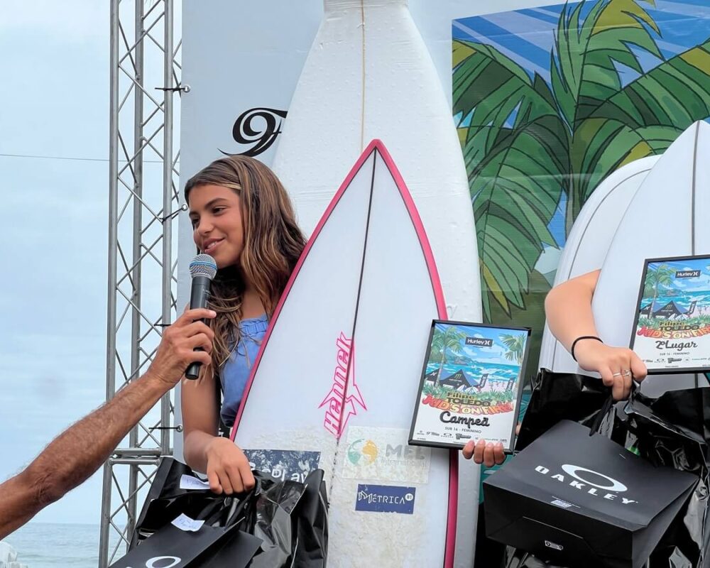 Maeva Guastalla, FT Kids On Fire 2024, Praia Grande de Ubatuba (SP). Foto: Marcelo Geacomo / @nabuscadoswell