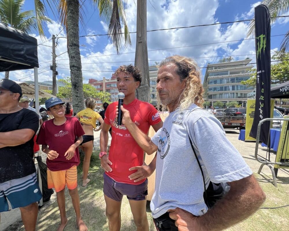 Isaías Gomes, Terceira etapa do FT Kids On Fire 2024, Praia Grande de Ubatuba (SP). Foto: Marcelo Geacomo / @nabuscadoswell