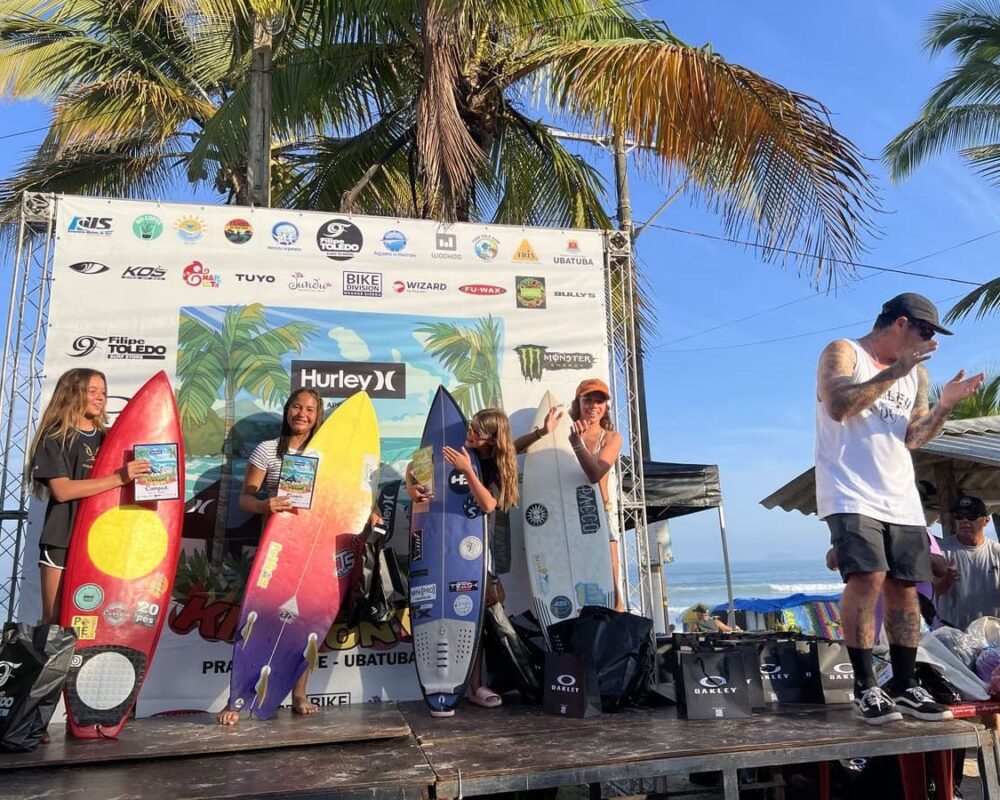 Terceira etapa do FT Kids On Fire 2024, Praia Grande de Ubatuba (SP). Foto: Marcelo Geacomo / @nabuscadoswell