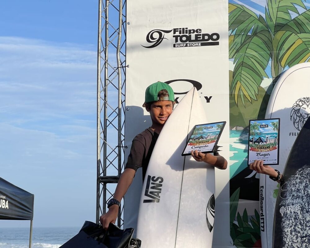 Matheus Jhones, Terceira etapa do FT Kids On Fire 2024, Praia Grande de Ubatuba (SP). Foto: Marcelo Geacomo / @nabuscadoswell