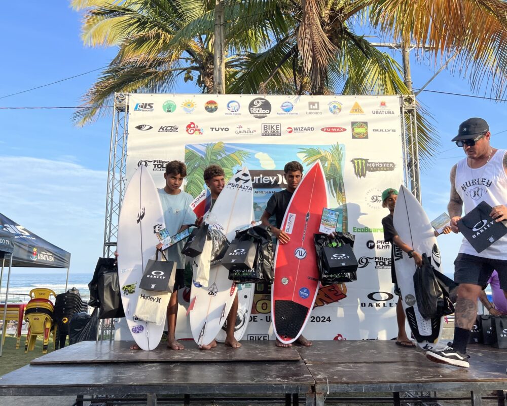 Terceira etapa do FT Kids On Fire 2024, Praia Grande de Ubatuba (SP). Foto: Marcelo Geacomo / @nabuscadoswell