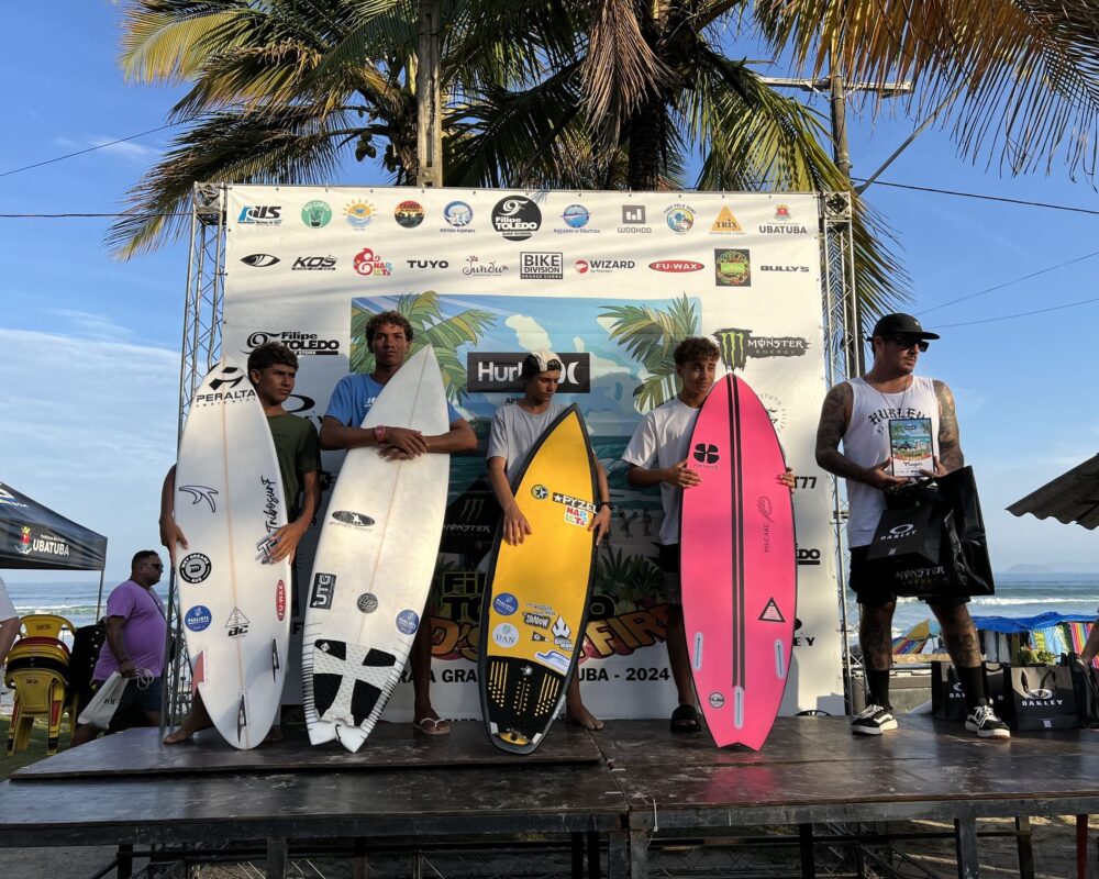 Terceira etapa do FT Kids On Fire 2024, Praia Grande de Ubatuba (SP). Foto: Marcelo Geacomo / @nabuscadoswell