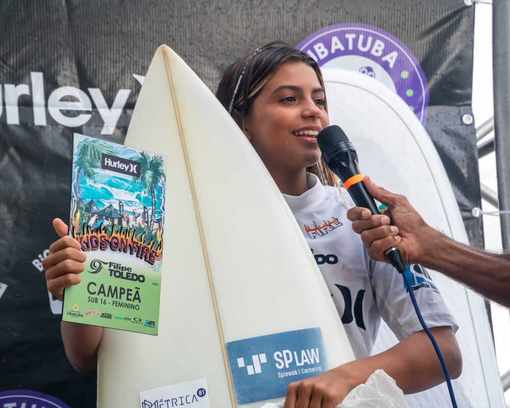 Maeva Guastalla, Circuito FT Kids On Fire 2023, Praia Grande, Ubatuba (SP). Foto: Gabriel Ferreira