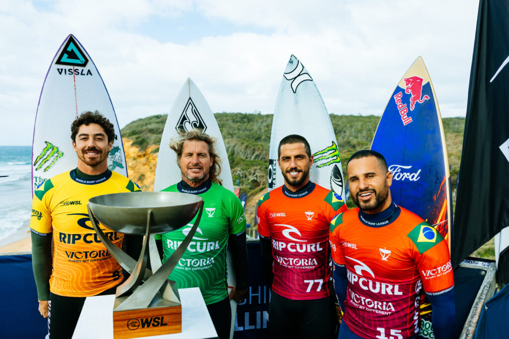 Yago Dora, Mark Occhilupo, Filipe Toledo, Italo Ferreira 26BellsCT ESS 1000 Ed Sloane